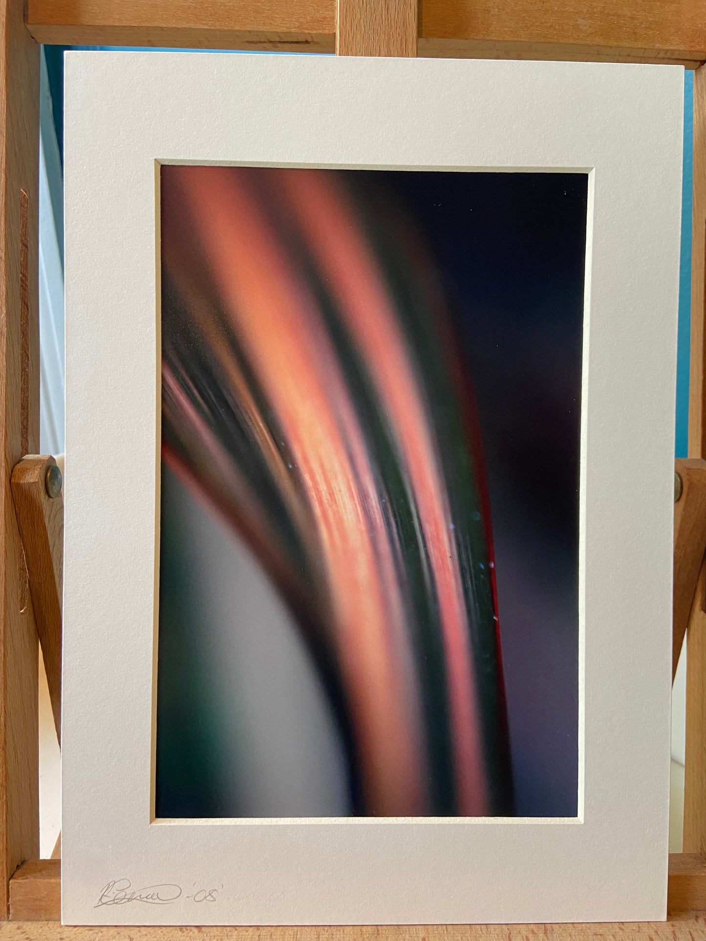 Untitled stripes - photographic print - mounted